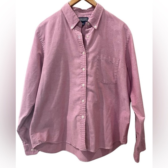 Lands End button down for boys. Pinkish in color. Size 16 regular. Like new! - Picture 1 of 3